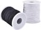 Elastic String for Bracelets, 2 Rolls 1 mm Sturdy Stretchy Elastic Cord for Jewelry Making, Necklaces, Beading Black and White